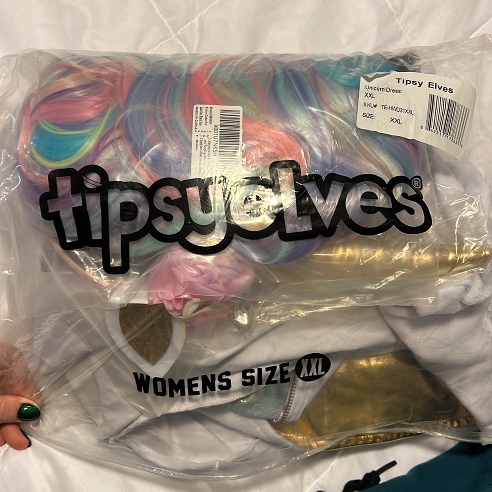 TIPSY ELVES UNICORN COSTUME DRESS PREOWNED XXL - Picture 10 of 10